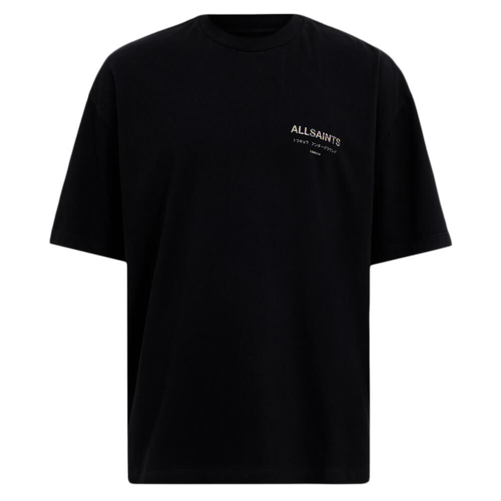 AllSaints Underground Camouflage Logo T-Shirt